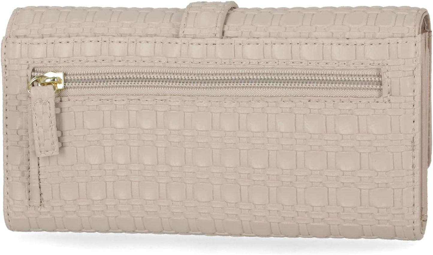Mundi File Master Womens RFID Blocking Wallet Clutch Organizer With Change Pocket