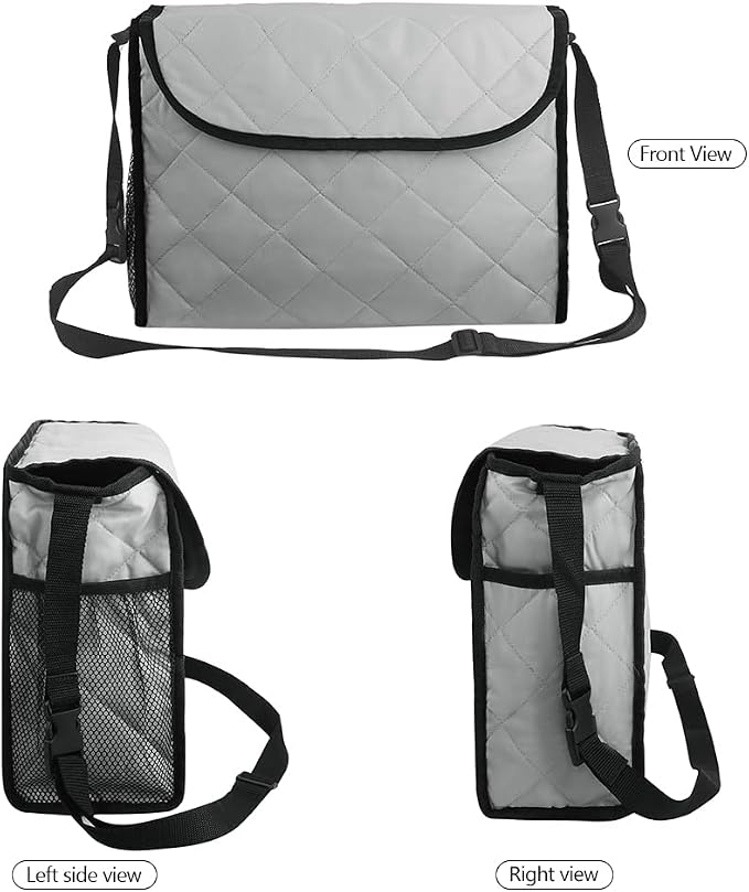 Wheelchair Backpack Bag Walker Suspension Bag Walking Aid Storage Organizers with Adjustable Straps Wheelchair Accessories Pouch for Seniors Disabled