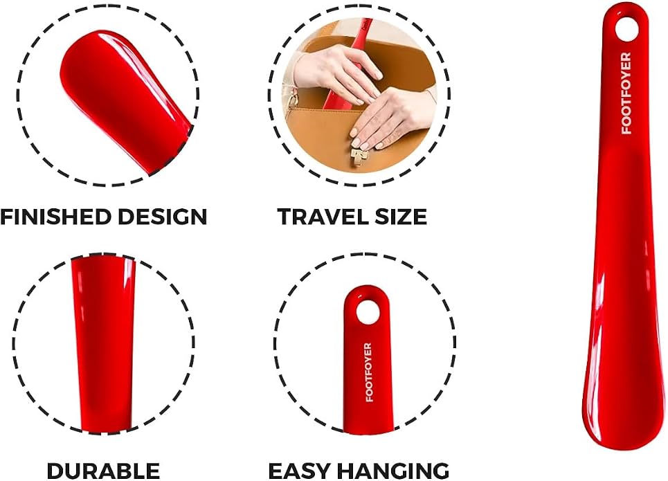 Long shoehorn that is comfortable to wear and has a handle is ideal for both men and women