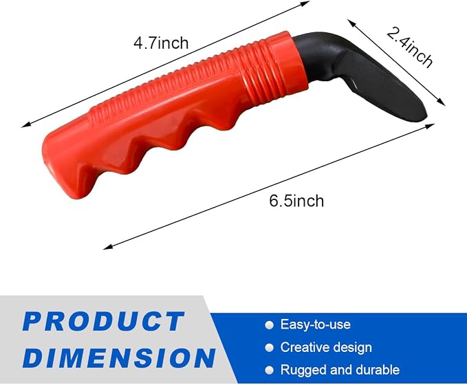 Car Door Handle for Elderly, Auto Cane Portable Vehicle Assist Support Handle Grab Bar, Multifunction Car Door Latch Bar Standing Mobility Aid for Seniors and Handicapped (Red)