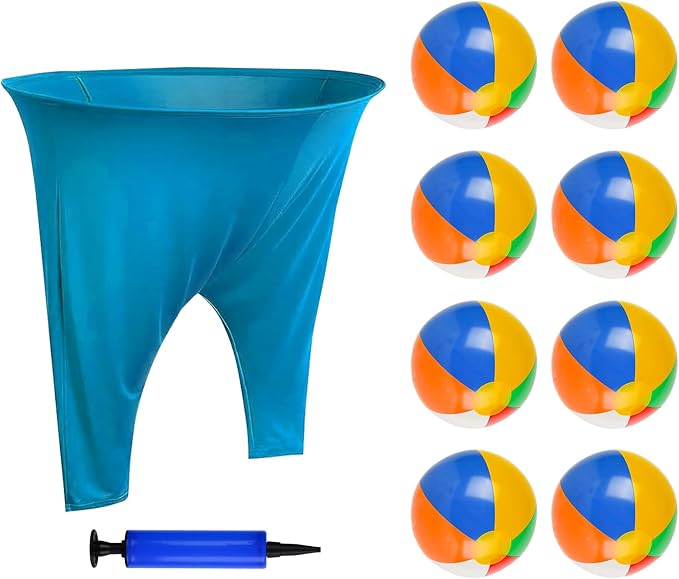 Granny Pants Yard Game, Granny Pants with Bouncy Balls & Pump, Giant Pants Outdoor Game & Big Pants Ball Catch Game, Granny Pants Game for Kids & Adults, Perfect for Family Reunion Games