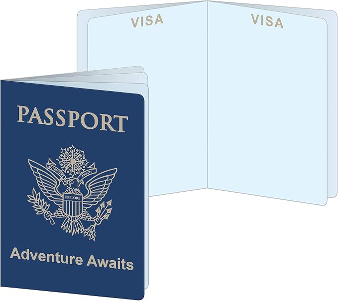Beistle Around the World Passports – 12 Pack, Travel Passport Booklets | International Party Decorations, Vacation Celebration Accessories, Destination Event Supplies, Photo Booth Props, 3½" x 5"