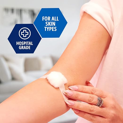 MED Pride Paper Surgical Tape,1 in x 10 yd,Hypoallergenic,Latex-Free,12-Pk