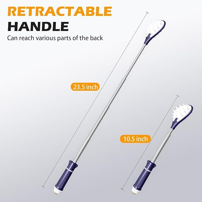 Back Scratcher for Adults 23.5 inches | Back Itch Relieve | Extendable Scratcher for Men Women Portable and Lightweight Purple