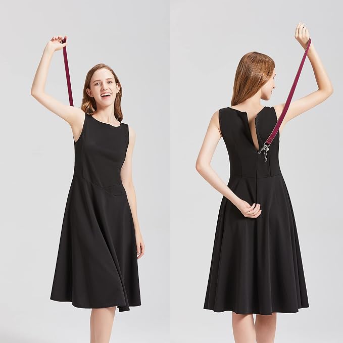 FYOURH Zipper Pull Helper - Invisible, Back, Dress & More Zipper Assistance Tool