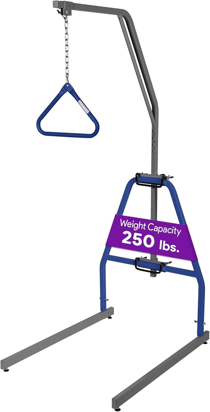ProHeal Medical Trapeze Bar for Bed Mobility - Standard Trapeze Bar Set with 250 lb. Weight Capacity - Bed Pull Up Assist for Elderly and Bedridden Patients