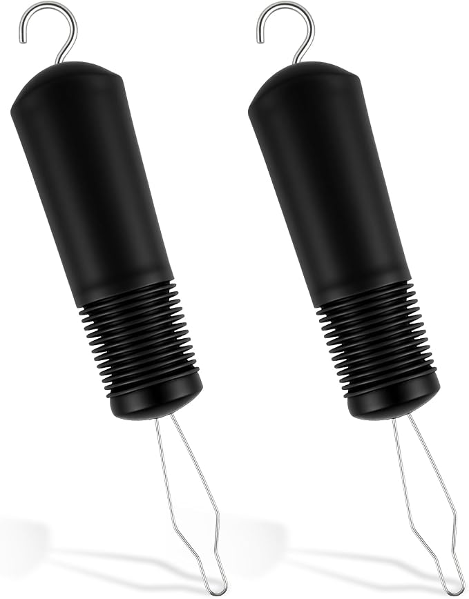 Button Hook with Zipper Pull,2 Pack Button Fastener Helper Assist Hook Tool, One Handed Adaptive Equipment Gadgets, Shirt Dressing Aid Tool for Seniors Elderly Arthritis (2 Black)