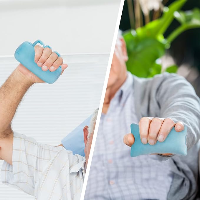 SWISSELITE Hand Contracture Cushion, Hand Grab Pad | Palm Grip with Elastic Band or Separator, Stroke Recovery, Help with Hand Rehabilitation