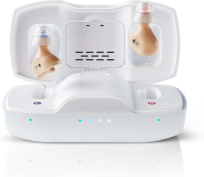 iBstone Nova Hearing Aids for Seniors Adults – Superior Sound Quality, Smart Noise Cancelling, No Feedback, Auto On/Off, Rechargeable, OTC