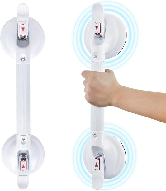 21inch Upgrade Suction Shower Grab Bar, Portable Shower Handle Bar Suction Grip Bar Bathtub Handle with Strong Hold Suction Cup Fitting and Rapid Release for Bathroom(Max Capacity :300lb