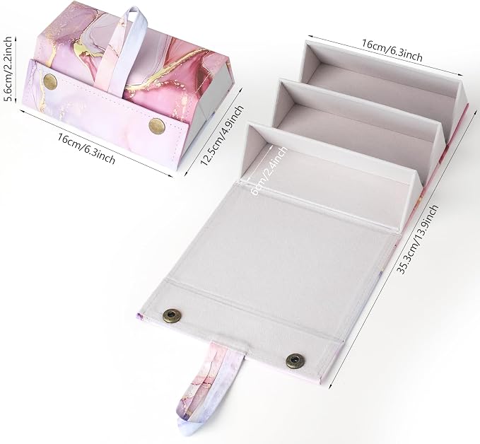 Sunglasses Travel Case,Foldable Eyeglasses Case, Portable Multiple Glasses Case for Women Men Girls