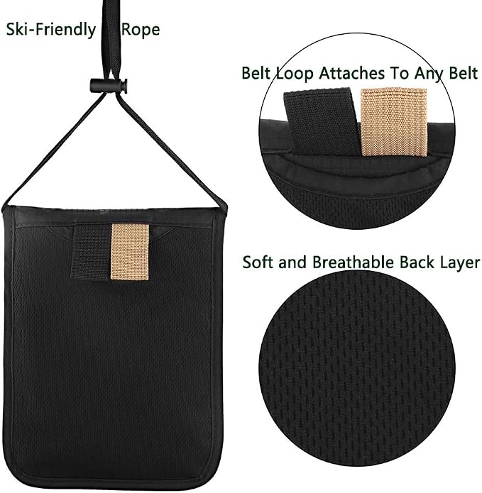 Travel Pouch Neck Wallet Family Passport Holder Organizer Case with RFID Blocking | Family Passport Holder