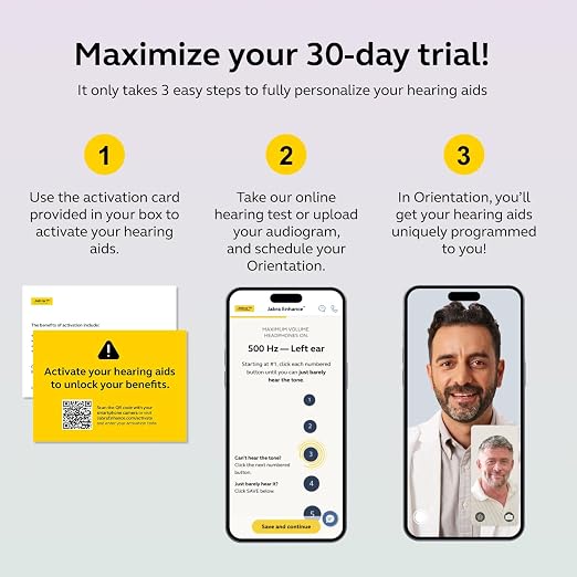 Jabra Enhance Select 700 Clinic-Quality OTC Hearing Aids, Licensed Audiology Services Included, Bluetooth LE Audio & Streaming for iOS/Android, Nearly Invisible & Comfortable, Sand