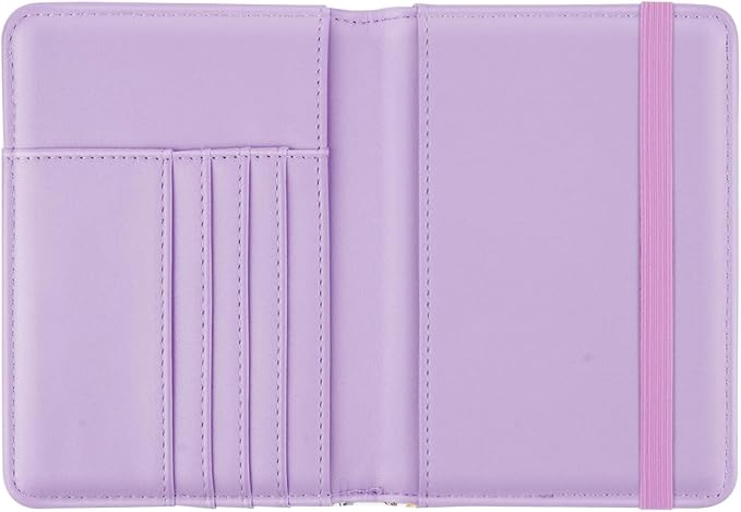 Coco Rossi Passport Holder for Travel Women Slim RFID Passport Cover Wallet | Travel Essentials, Passport Book Holders, Passport Cover Case, PU Leather, Cute, Thin, Spliced Design, White Daisy