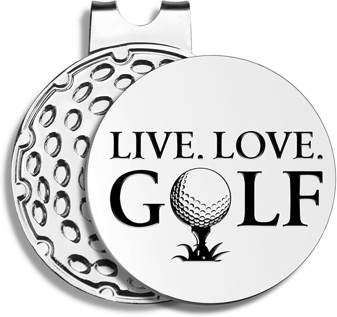 Funny Golf Ball Markers with Hat Clip, Men Golf Accessories, Birthday Retirement Golf Gifts for Dad, Husband, Grandpa, Golf Lover