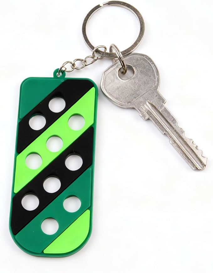12 Pcs Shoe Charm Keychain Holder Organizer 12 Colors | PVC Material, Luggage Tag Hole, Keyring Storage
