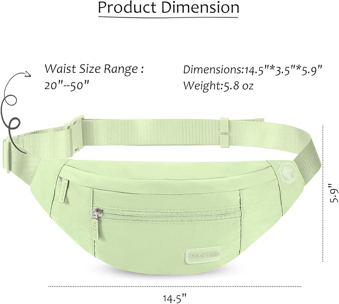 MAXTOP Fanny Pack for Women Fashion Crossbody Bag Travel Essentials Gifts | Fashion,4-Zipper Pockets,Fanny Pack Passport Bag with Adjustable Strap Gifts for Women