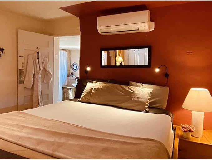 Wall Mounted Reading Light Sconces Lamp LED 3W Warm White 3000K Plug Cord Black Finished 1 Piece