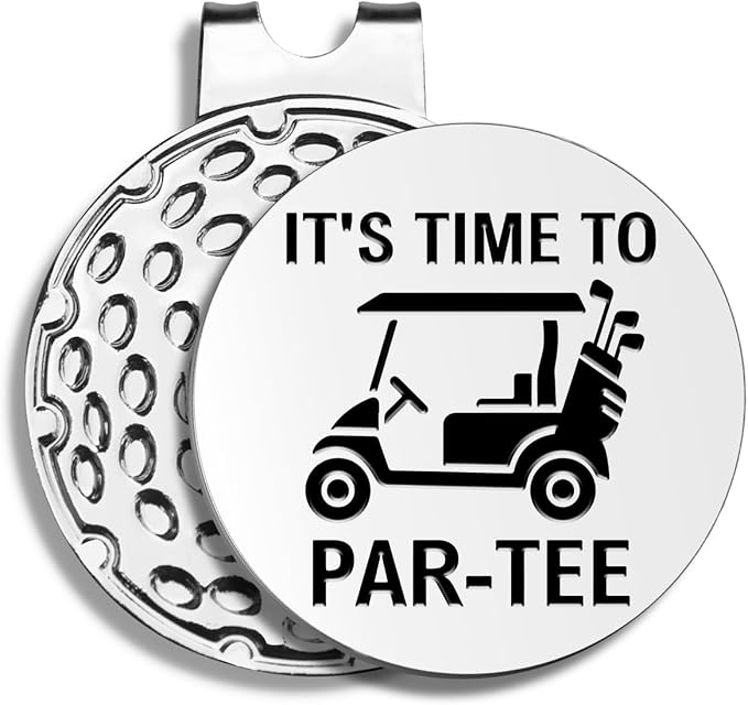 Funny Golf Ball Markers with Hat Clip, Men Golf Accessories, Birthday Retirement Golf Gifts for Dad, Husband, Grandpa, Golf Lover