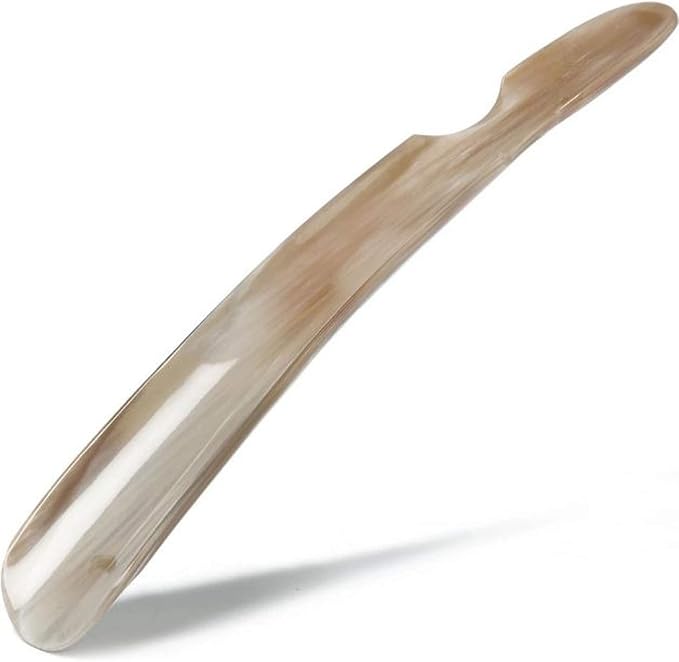 5MOONSUN5 Shoe Horn Made with Real Horn Handmade. Home or Travel Use. Shoehorn for Men or Women Shoes & Boots. Best Gift Idea. (HORN-16'')