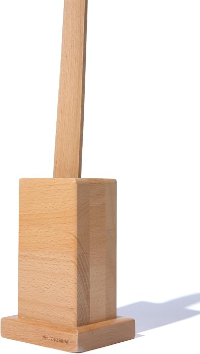 Shoe Horn Long Handle with Stand, Long Handle Hard Wood Shoehorn 28 IN (70 CM) with Stand, Extra Long Shoe Horn for Seniors, Men, Women, and Kids.