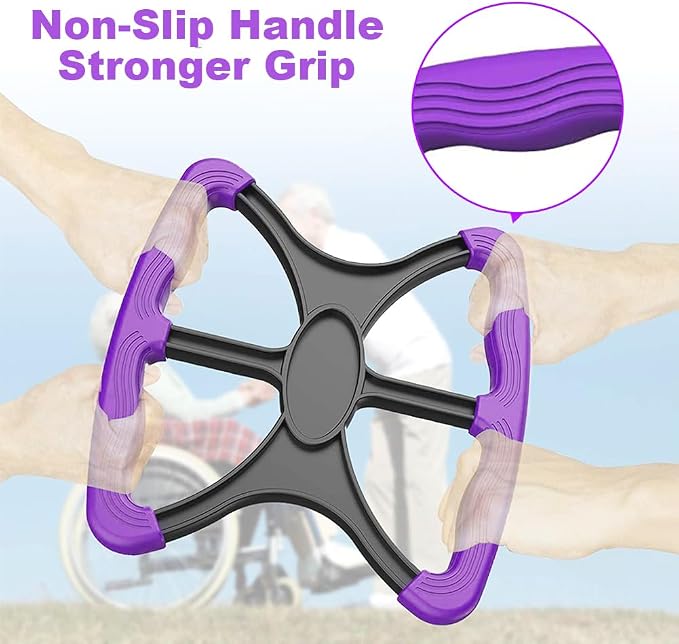 Lift Assists Standing Aid-Handicap Bar with No-Slip Grip Handles, Portable Contact Grip Lift Assist Foot Standing Mobility Aid, Help Elderly Seniors Handicapped Transfer Assistant(Purple)