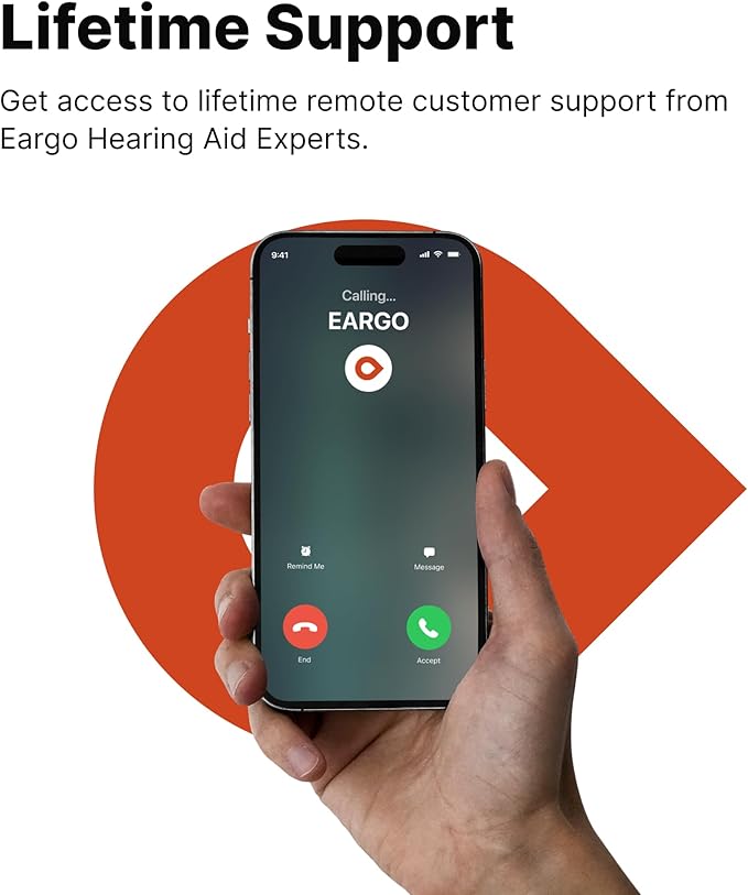 EARGO 8 Virtually Invisible Self-Fitting FDA-Cleared OTC CIC Hearing Aids - Most Advanced Model with Smart Sound Adjust and Sound Match Technology, Rechargeable, Lifetime Customer Support