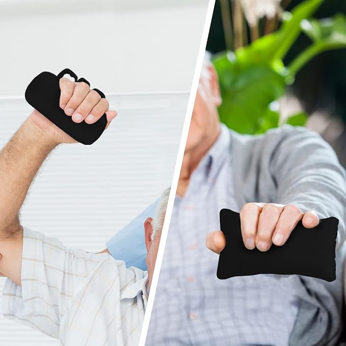 SWISSELITE Hand and Finger Contracture Cushion, Palm Grips with Elastic Band or Separator, Hand Grab Pad for Rehab Patient Palm Protect, Help with Hand Rehabilitation