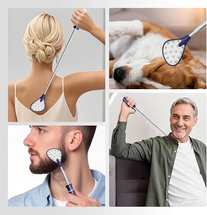 Back Scratcher for Adults 23.5 inches | Back Itch Relieve | Extendable Scratcher for Men Women Portable and Lightweight Purple