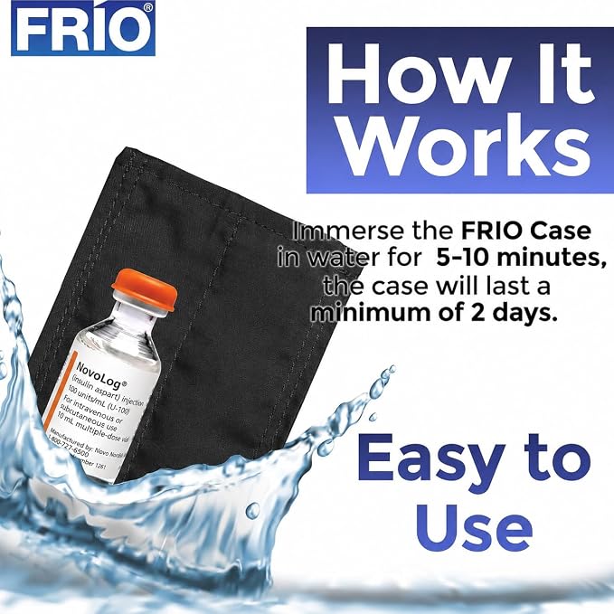 FRIO Cooling Wallet - Insulin Cooler for 45+ Hours of Stress Free On The Go - Purple Mini