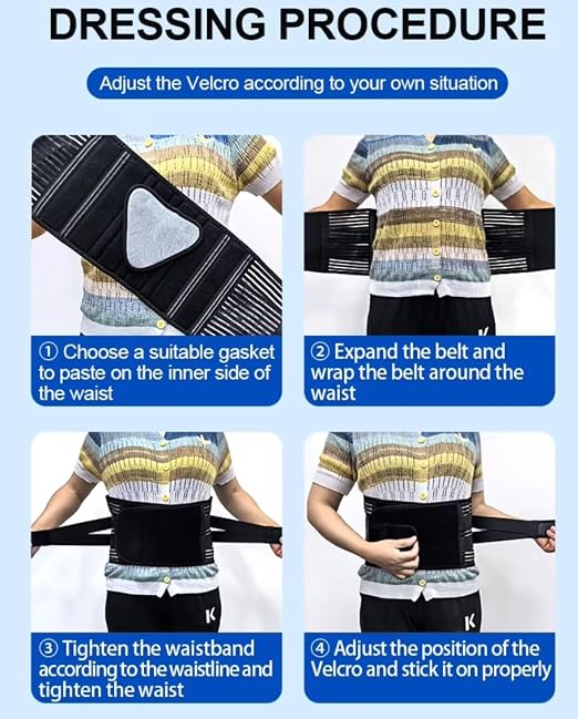 Back Brace for Men & Women - Lower Back Support Belt for Sciatica, Bulging Disc & Pelvic Pain Relief - Adjustable Lumbar Support Brace for Work, Sleeping & Everyday Use - Faja para Espalda y Ciática (X-Large)