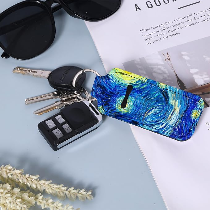 Chapstick Holder Keychain Lip Balm Holder with Clip