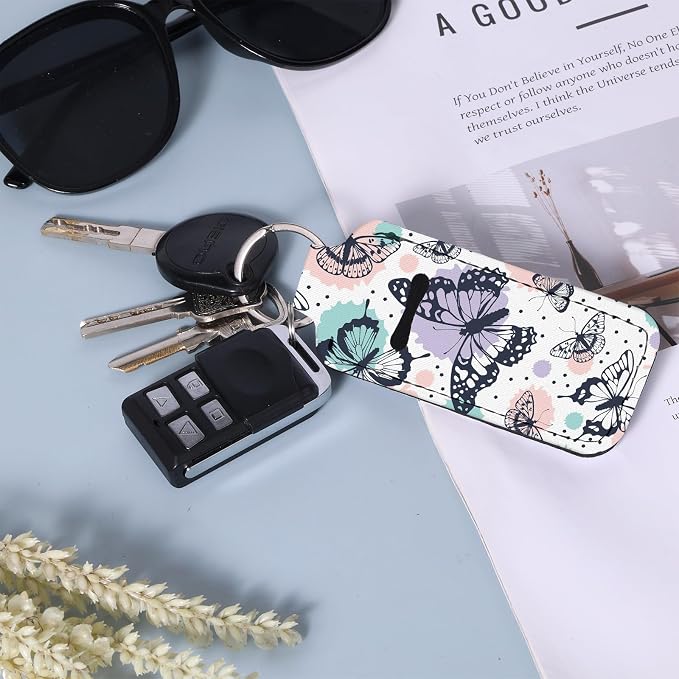 Chapstick Holder Keychain Lip Balm Holder with Clip