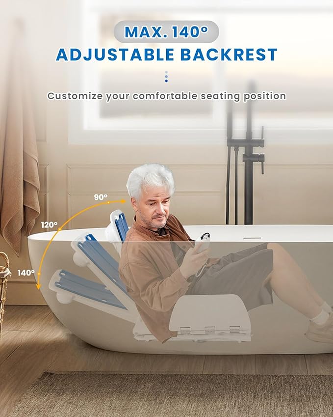 Flycity Electric Lift Chair, IP68 Waterproof Bath Lift Chair for Tub, Floor Chair Lift Assist Devices for Seniors & Disabled, Elderly Assistance Products, Raises Up to 20" | Support Up to 300 LBS