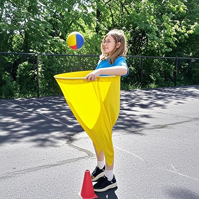 Granny Pants Yard Game Set with Bouncy Balls | Giant Outdoor Tossing Game for Adults & Family Parties | Team Relay Lawn Fun (2 Pants + 12 Balls)
