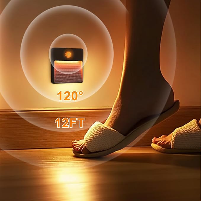 16 Pack Motion Sensor Stair Light for Indoor, Rechargeable Battery Operated Night Lights, RGBW Stick On Closet Lamp, Motion Activated Magnetic Lighting Lamps for Step, Cabinet,Hallway,Bathroom