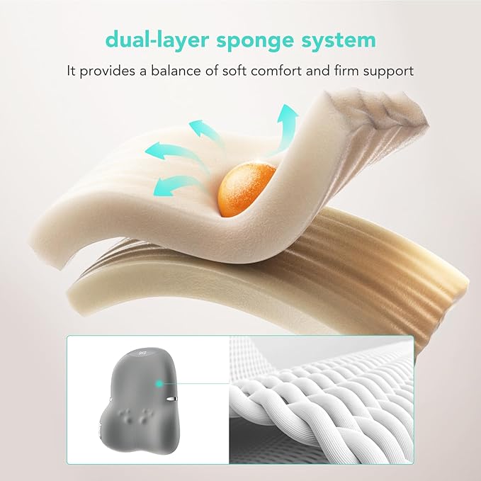 SKG Cordless Full Back Massager for Pain Relief Deep Tissue Up and Down 4D Shiatsu Back Massager with Heat Gifts for Men and Women Dad Mom Grandpa