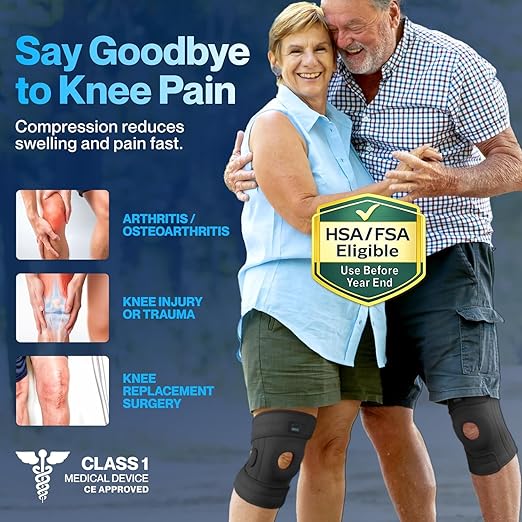 Modvel ELITE Knee Brace for Men & Women – Patella Gel Pads & Side Stabilizers for ACL, Meniscus Tear, Arthritis & Injury Recovery – Maximum Support for Running, Sports & Joint Pain Relief
