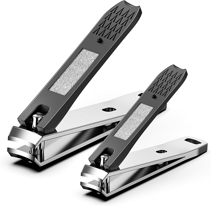 BEZOX Fingernail Clippers Set, Precision Cutting Finger Nail Clipper for Adult Men and Women, Ergonomic Design Toe Nail Cutter Trimmer