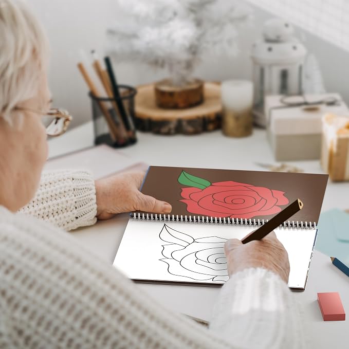 Keeping Busy Coloring Book Kit Dementia Activities for Seniors, Alzheimer Products for Elderly Patients | Cognitive Brain Fun & Easy Adult Coloring Book for Senior Citizens w/Memory Loss or Alzheimers