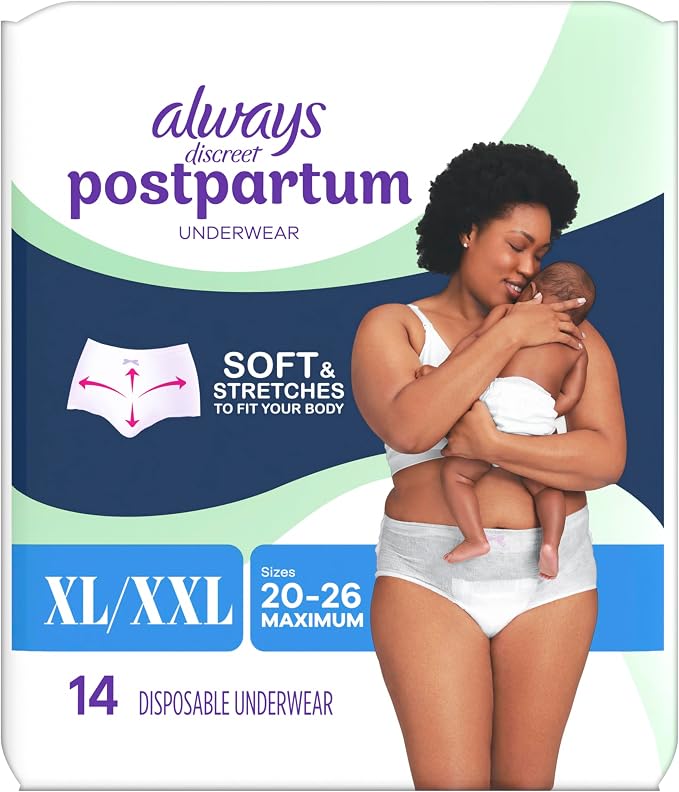 Always Discreet Post-partum UW XL, 14ct. (Pack of 3)
