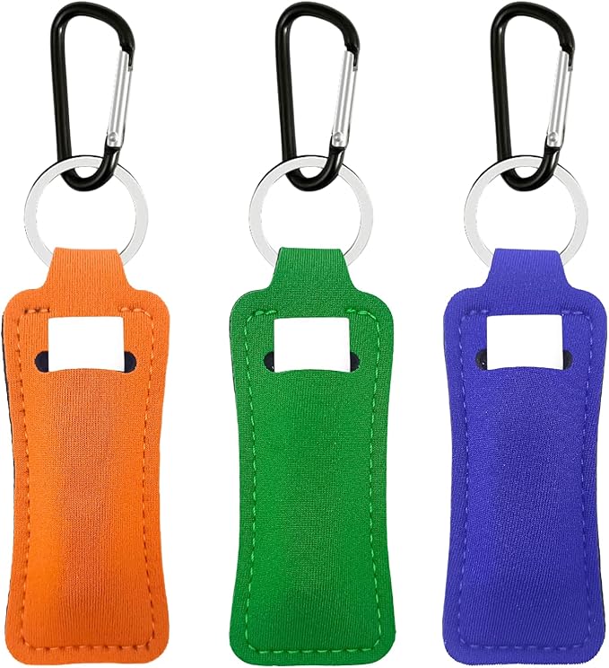 Chapstick Holder Key Chain Lipstick Holder Lip Balm Holder Keychain | Stocking Stuffers Gift, Compatible with Chapstick, Lip Balm and Lipstick, Bag Charm Accessories, Gifts for Women Friend