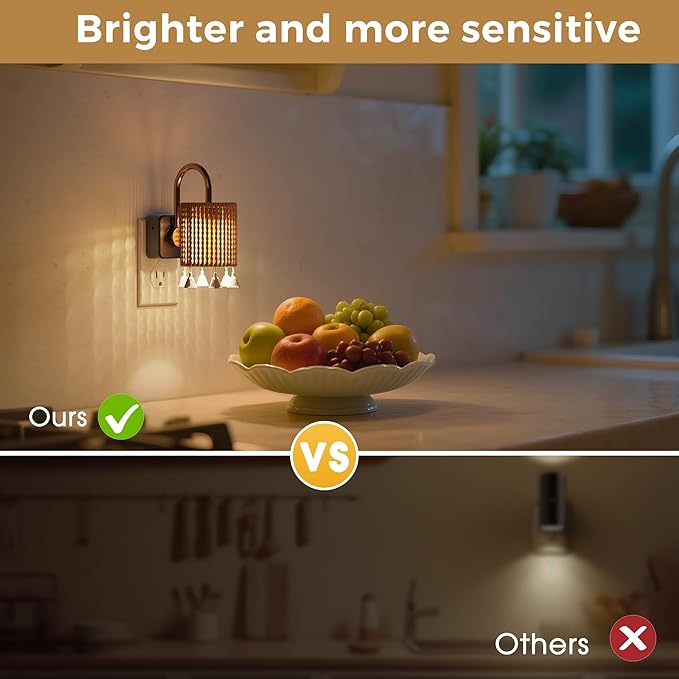 L LOHAS LED Night Lights Plug into Wall, Boho Fabric Cylinder Night Light | Decor Nightlight with Tassel,Dusk to Dawn Sensor,0-100LM Dimmable Vintage Night Lights for Bedroom,Living Room,Hallway