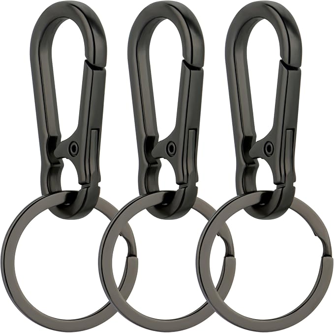 Wikavanli Metal Keychains Keyring Key Chain Ring Clip Holder Organizer for Home Car Keys Key Finder Women Men