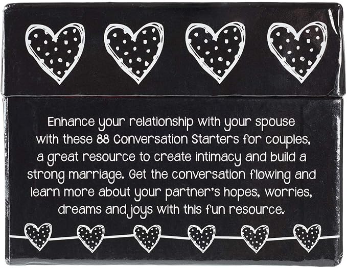Christian Art Gifts 88 Great Conversation Starters for Husbands and Wives “ Romantic Card Game for Married Couples “ Christian Games, Communication & Marriage Help, Fun Anniversary or Wedding Gifts