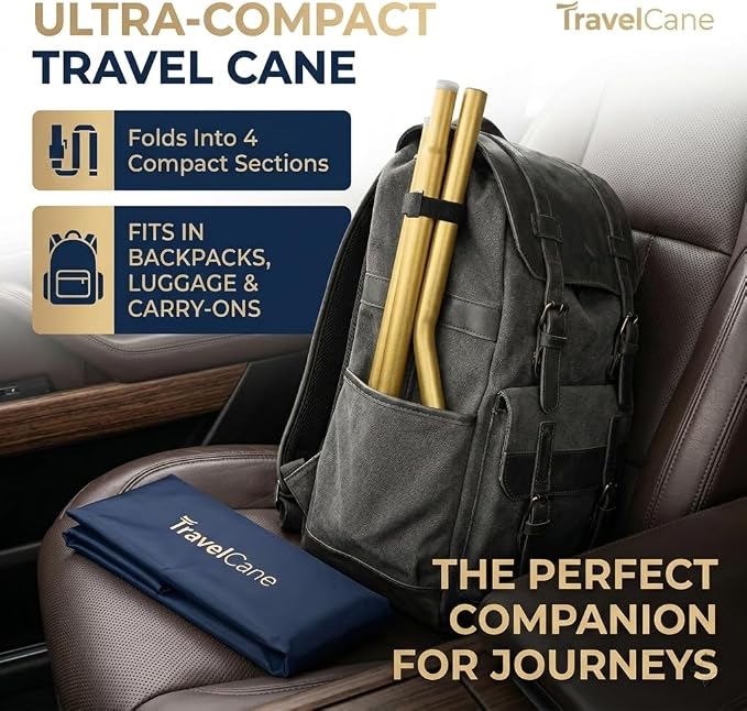 PARLORA Walking Cane 4 Prong for Stability - 3-in-1 Foldable Heavy Duty Cane with Interchangeable Quad & Single Bases, 8 Adjustable Heights, Offset Handle & Wrist Strap for Women, Men & Seniors