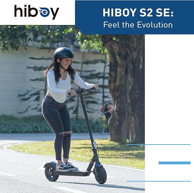 Hiboy Electric Scooter, 430W–750W Motor, 8.5"–10" Tires, 19–25 MPH Top Speed, 17–25 Miles Long Range, Commuter Electric Scooter for Adults with Dual Braking System