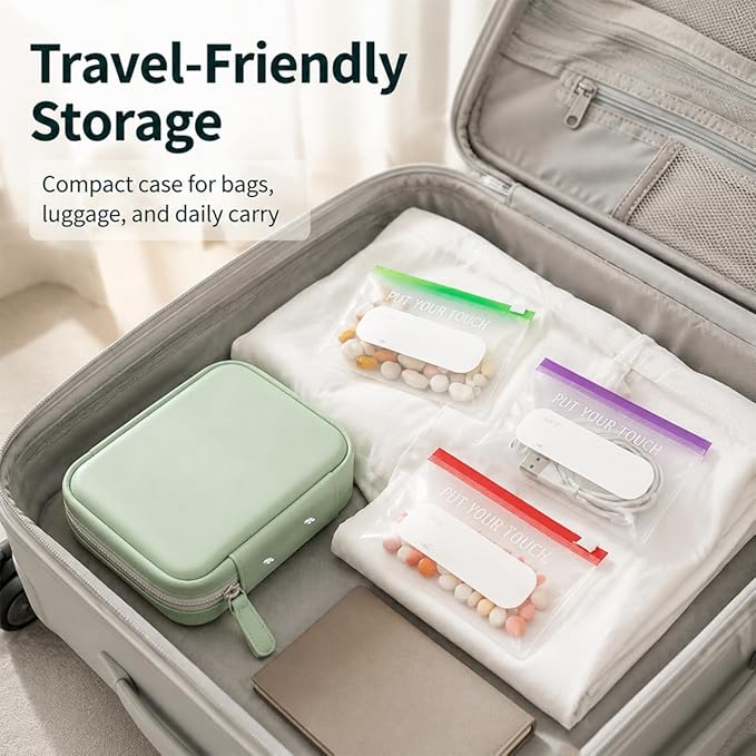 2026 Upgraded A8 Waterproof Pill Pouch Set, 14 Color-Coded Zippered Pouches, 2-Week Travel Medicine Organizer for Vitamins, Supplements, Prescriptions, Jewelry & Small Essentials