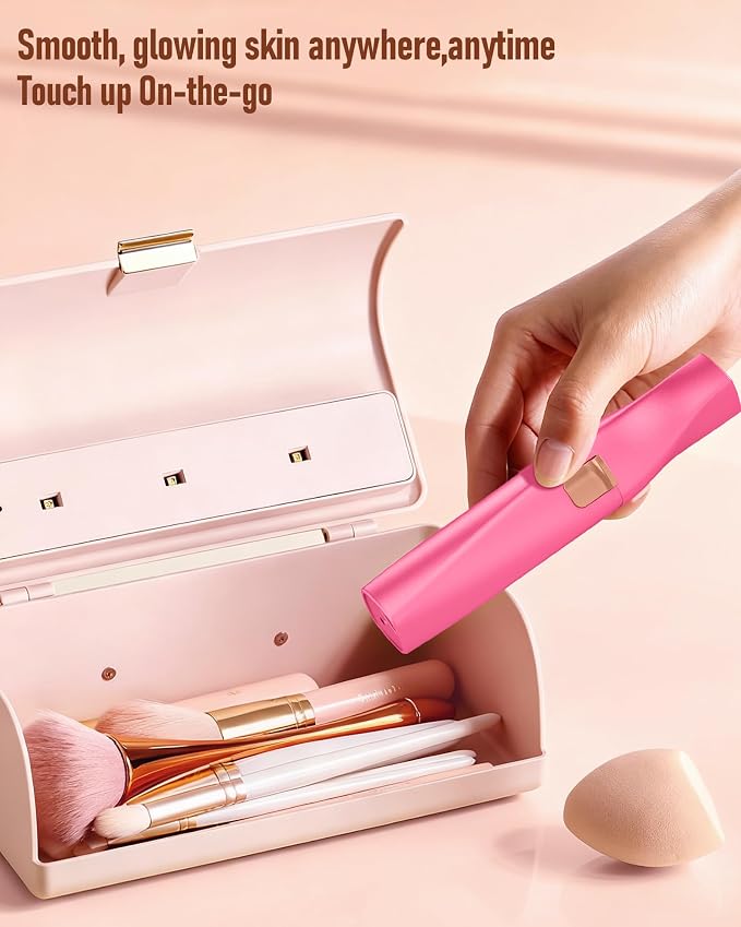Eyebrow Trimmer Facial Hair Removal for Women: 2 in 1 Rechargeable Facial Hair Remover & Eyebrow Razor, Electric Painless Face Shaver for Women with LED Light for Eye brow, Lips & Face