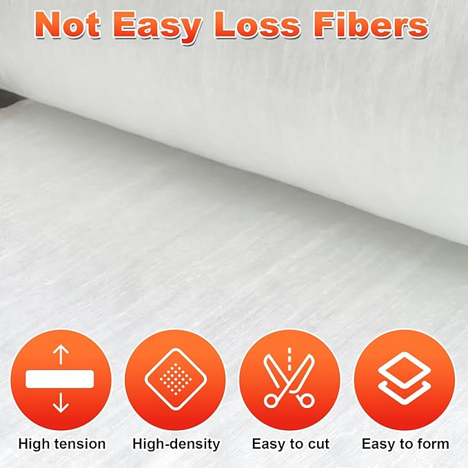 Ceramic Fiber Blanket, Fireproof Insulation Baffle, Rated to 2400F, Size 24"x12", 1" Thick, High-Temperature Resistance for Pizza Oven Stoves, Kilns, Forges, Pipes Insulation